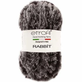 Etrofil Rabbit 70907 Gri Siyah Örgü İpi