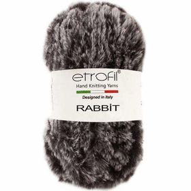 Etrofil Rabbit 70907 Gri Siyah Örgü İpi