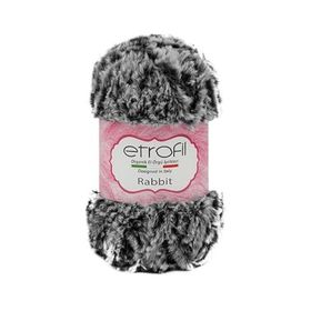 Etrofil Rabbit 70907 Gri Siyah Örgü İpi