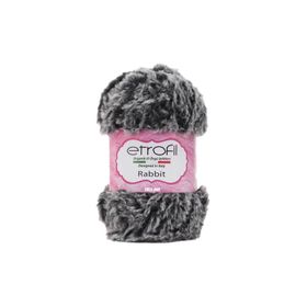 Etrofil Rabbit 70907 Gri Siyah Örgü İpi