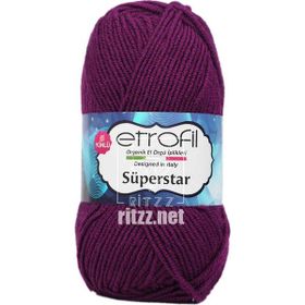 Etrofil Süperstar 70609 Patlıcan Moru Örgü İpi