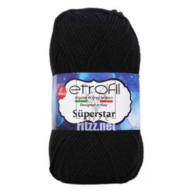 Etrofil Süperstar 70978 Siyah Örgü İpi