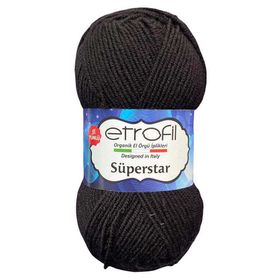 Etrofil Süperstar 70978 Siyah Örgü İpi