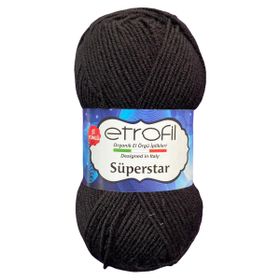 Etrofil Süperstar 70978 Siyah Örgü İpi
