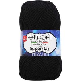Etrofil Süperstar 70978 Siyah Örgü İpi