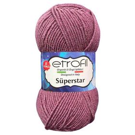 Etrofil Süperstar 76000 Açık Mor Örgü İpi