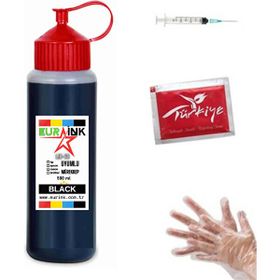 Eurink Canon E3340 TS3350 İçin 500 ml Siyah Kartuş Mürekkebi