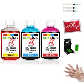 Eurink Canon MG4250 için 3x50 ml Renkli Kartuş Dolum Seti