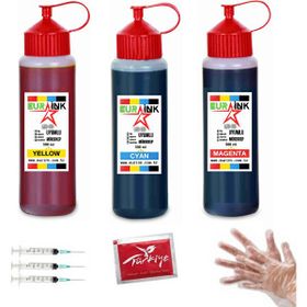Eurink Canon MX300 için 3x500 ml Renkli Kartuş Mürekkebi