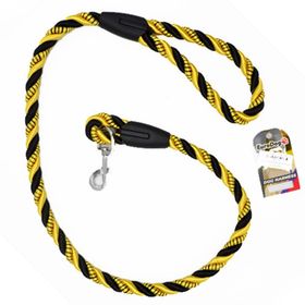Euro Dog 18 mm 120 cm Sarı/Siyah Köpek Uzatma Tasması