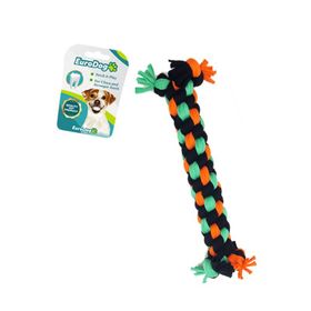 Euro Dog Dumbell Siyah Turuncu Yeşil 24 cm Köpek Diş İpi