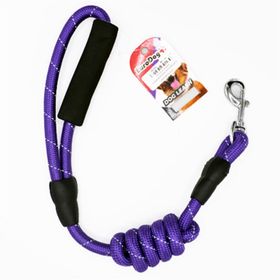 Euro Dog Reflektörlü Mor 14 mm 120 cm Köpek Uzatma Tasması