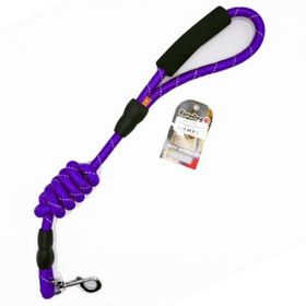 Euro Dog Reflektörlü Mor 14 mm 120 cm Köpek Uzatma Tasması