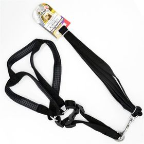 Euro Dog Siyah 20 mm 120 cm Köpek Uzatma Tasması ve Göğüs Tasması Takımı