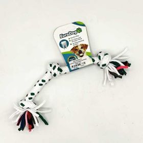 Euro Dog Üç Düğümlü Beyaz/Yeşill 15 cm Diş Kaşıma İpi Köpek Oyuncağı