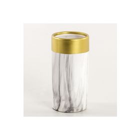 Euro Flora 8,5x20 cm Gold Mermer Desenli Seramik Vazo