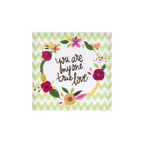 Euro Flora Dekoratif True Love 40x40 cm Kanvas Tablo