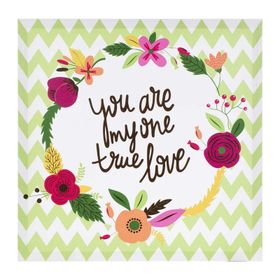 Euro Flora Dekoratif True Love 40x40 cm Kanvas Tablo