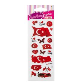 Euro Flora Türk Bayrağı Sticker Seti