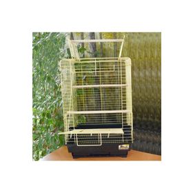 Euro Gold 40.5x40.5x59.5 cm Pirinç Açılır Çatılı Papağan Kuş Kafesi