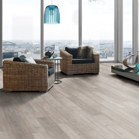 Euro Home 1285x192x8 mm Gümüş Meşe Laminat Parke