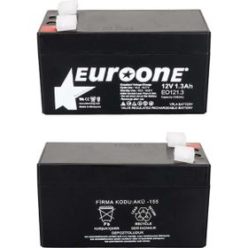 Euro One 663047 EO121.3 12 Volt 1.3 Amper Bakımsız Kuru Agm Akü