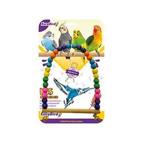 Eurobird Boncuklu Oval Salıncak Kuş Oyuncağı