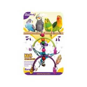 EuroBird Renkli Boncuklu Yarım Ay Kuş Oyuncağı