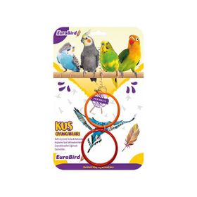 EuroBird Renkli İkili Halka Kuş Oyuncağı