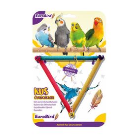 EuroBird Renkli Üçgen Salıncak Kuş Oyuncağı