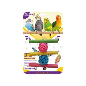 EuroBird Üçlü Tahta Merdiven Kuş Oyuncağı