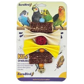 EuroBird Zilli 2 Koçan 2 Keçe 1 Top Kuş Oyuncağı