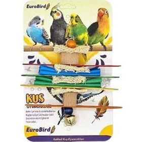 EuroBird Zilli 2 Küp 4 Tahta 2 Keçe Kuş Oyuncağı