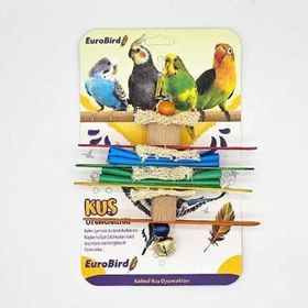 EuroBird Zilli 2 Küp 4 Tahta 2 Keçe Kuş Oyuncağı