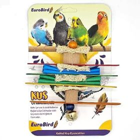 EuroBird Zilli 2 Küp 4 Tahta 2 Keçe Kuş Oyuncağı