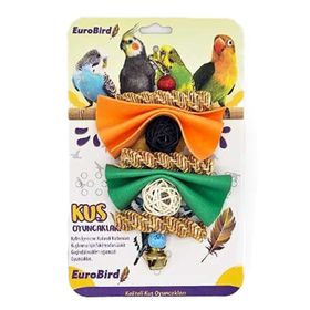 EuroBird Zilli 3 Burgu 2 Keçe 2 Top Kuş Oyuncağı