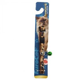 Eurocat 1 Adet 10 mm 28 cm Leopar Desenli Kedi Boyun Tasması