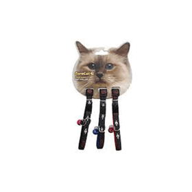 Eurocat 10 mm 28 cm 3 Adet Balık Desenli Kedi Boyun Tasması