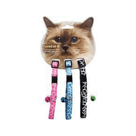 Eurocat 10 mm 28 cm 3 Adet Çizgi Desenli Kedi Boyun Tasması