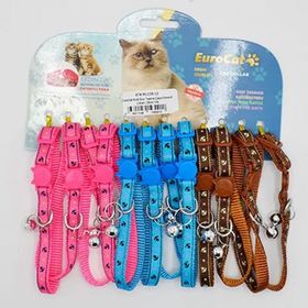 Eurocat 12 Adet Renkli 10 mm 28 cm Çapa Desenli Kedi Boyun Tasması