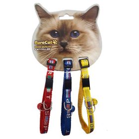 Eurocat 3'lü Bayrak Desenli Çıngıraklı Kedi Boyun Tasması