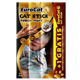 Eurocat 4 Adet 4 x 5 gr 20 gr Hindi Etli Kedi Ödül Maması