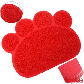 Eurocat 60x45 cm Kırmızı Kedi Tuvaleti Önü Paspası