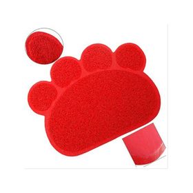 Eurocat 60x45 cm Kırmızı Kedi Tuvaleti Önü Paspası
