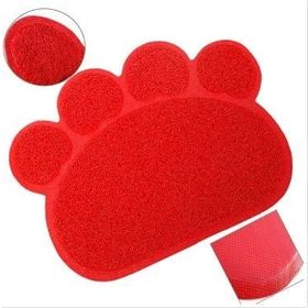 Eurocat 60x45 cm Kırmızı Kedi Tuvaleti Önü Paspası