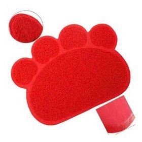 Eurocat 60x45 cm Kırmızı Kedi Tuvaleti Önü Paspası