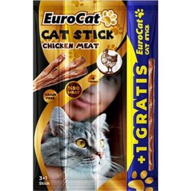 Eurocat Cat Stick Tavuklu 4x20 gr Kedi Ödül Maması