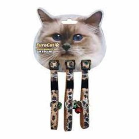 Eurocat Kedi Leopar Desenli 10 mm 28 cm 3 Adet 02 Boyun Tasması