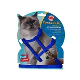 Eurocat Mavi Kedi Göğüs Tasma Seti