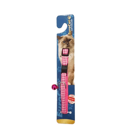 Eurocat Pembe 10 mm 28 cm Desenli Kedi Boyun Tasması